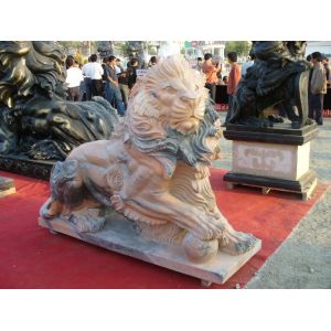 One pair of Lions sculpture from China
