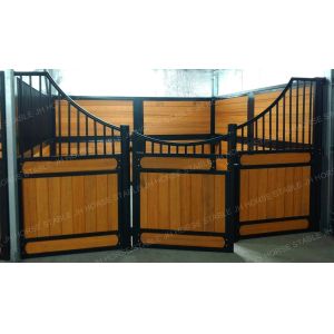 China Heavy Duty Board Equine Bamboo Portable Horse Stall Panels on sale