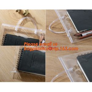 Simple clear Plastic PVC A4 file bag with zipper, pvc Zip lockkk file bag,