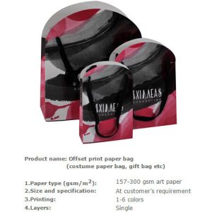 Glossy cardboard luxury paper garment carrier bag wholesale,Medium luxury