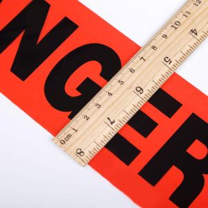Custom Printed Barricade PE Warning Tape Non Adhesive Red Roll Plastic Barricer