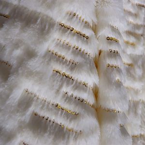 Stylish Faux Fur Throw Blanket Nondisposable Luxury Embroidered Minky Throw