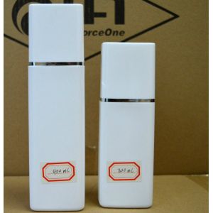 500 ml Pressure square white shampoo cleanser bottles