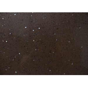 Classical Red Sparkle Quartz Kitchen Countertops Brown Quartz Stone Slabs