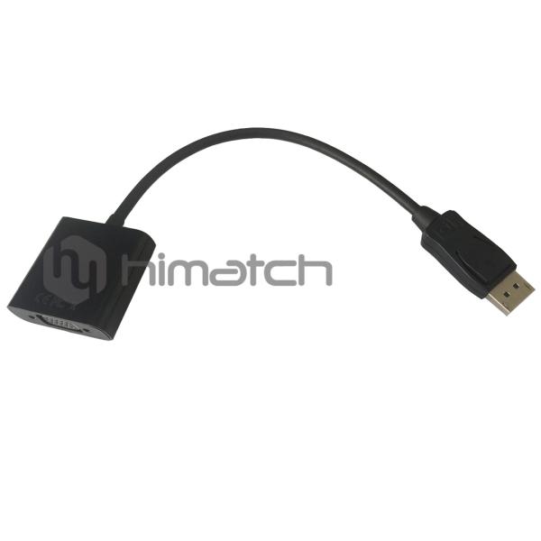 High Definition Displayport 1.2 To VGA Cable Male To Female 1080P DP Video Cable