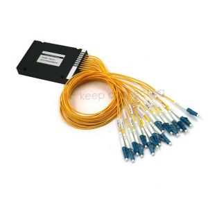 1 * 8-way ABS Box SC APC UPC Multiplexer FTTH Optical PLC Splitter for GPON EPON