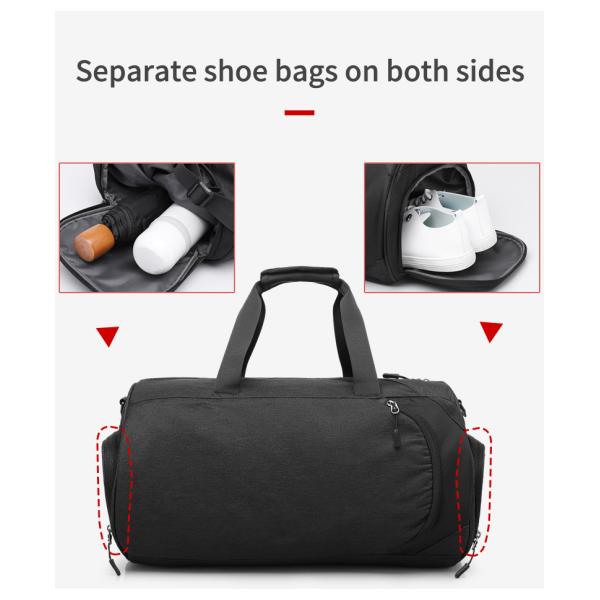 OEM Custom Logo Travel Duffel Backpack Garment Duffle Bag Multi Storey