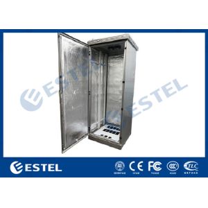 19" Rack IP55 Galvanized Steel Outdoor Telecom Cabinet