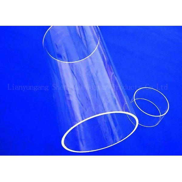 Large Diameter Transparent 2.2g/Cm3 Quartz Glass Tube Heat Resistant