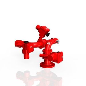 AC380V Explosion Proof Auto Water Fire Monitor Fire Water Cannon with 123m