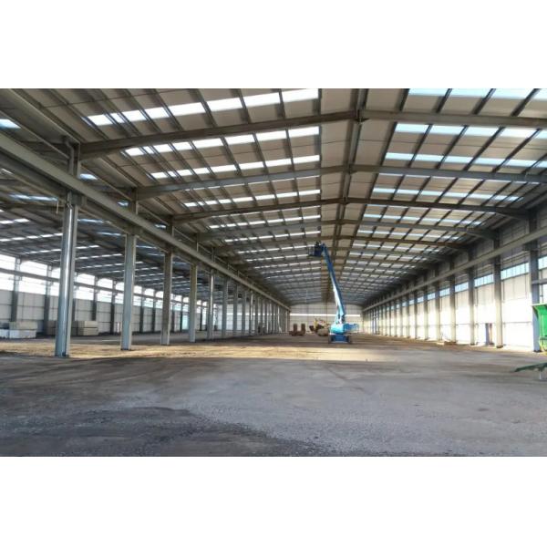 Lightweight Low Cost Steel Frame House , Prefab Steel Frame Farm Building