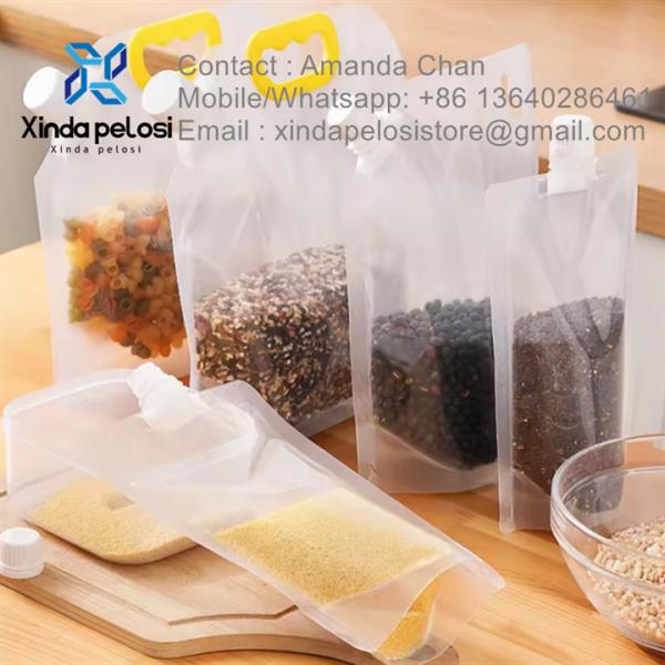 Buy OEM High Quality Plastic Juice Water Liquid Custom Spout Bag Stand Spout Tea Bag For Sale at wholesale prices