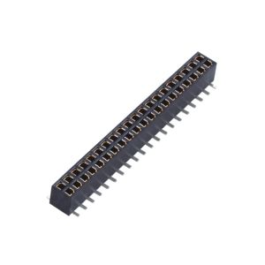 2.00mm Female Header Connector Double Row SMT PA9T Black Board to Wire