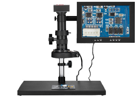 Video Digital 3D 4K Electronic Soldering Microscope With Camera