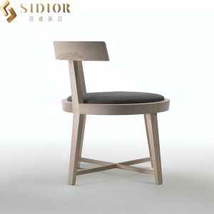 Modern Ergonomic Solid Wood Leg Dining Chair Dining Room Furniture