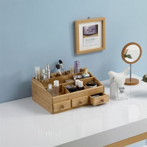 bamboo makeup organizer