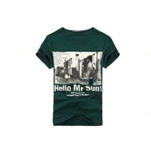 Quality Short Sleeve Men's T-shirts Cotton Fabric Double Durable Shoulder Seam for sale