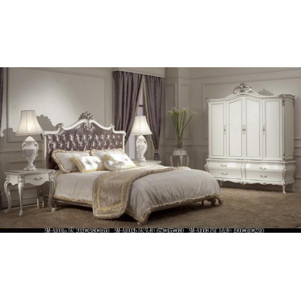 Luxury Italian Bed Design Solid Wood Bedroom Furniture Royal Bedroom Set