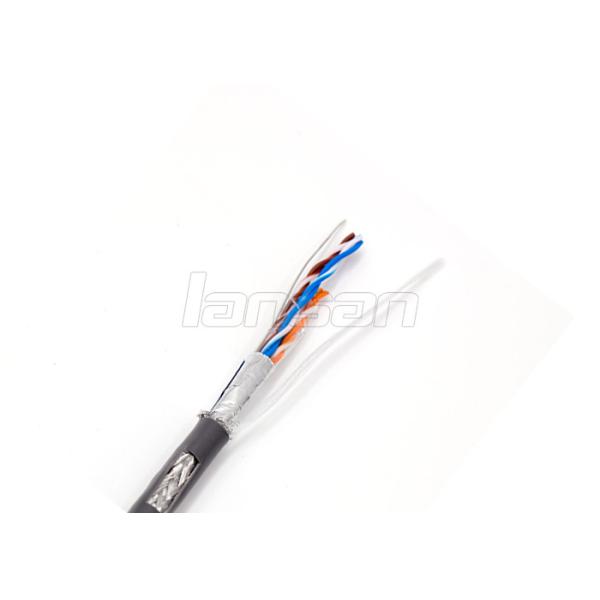 Buy Waterproof 1000ft SFTP Cat5e Lan Cable 4P Solid Stranded Network Lan Cable Outdoor at wholesale prices