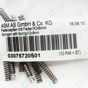 smt machine feeder part ASM springpin with spring used Siplace 2*8mm X feeder
