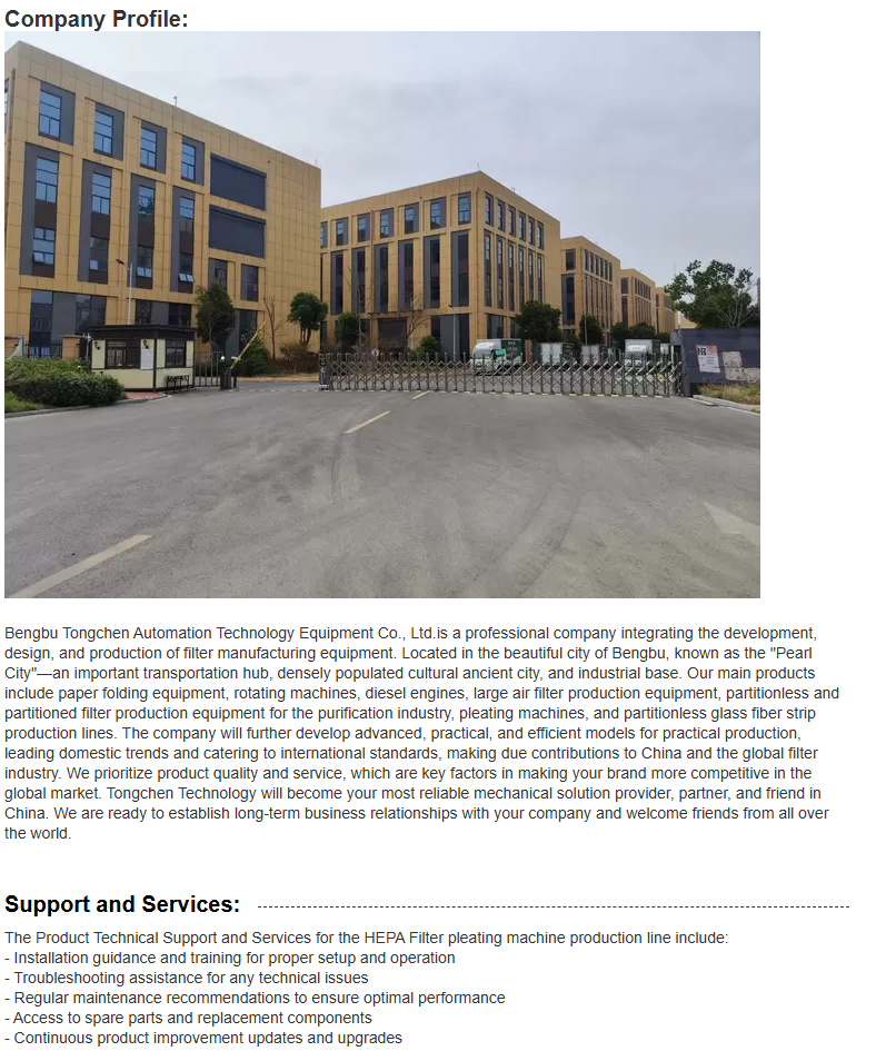 High Efficiency Full-auto Air Glass Fiber Paper Pleating Machine