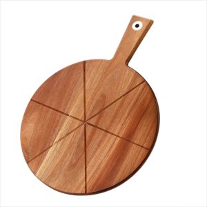 Kitchenware Round Pizza Paddle Acacia Wood Pizza Cutting Board