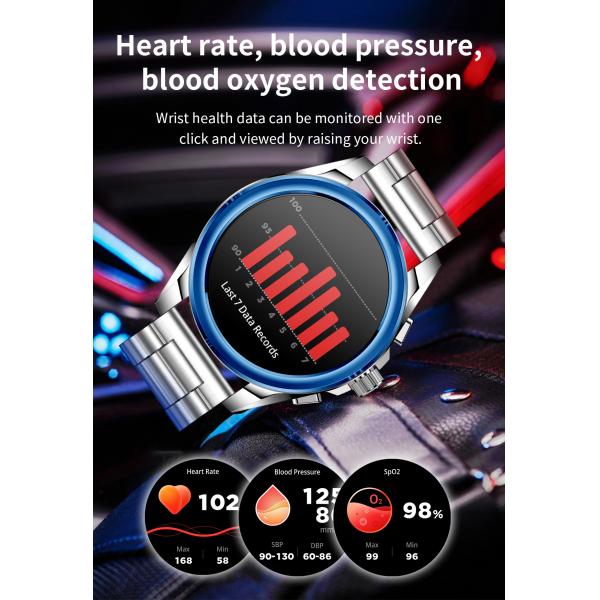 All Metal Amoled Bluetooth Calling Smartwatch Sports Mode Round Shape