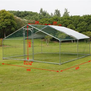 Quality CE Lockable Latch Walk In 4mx3m Chicken Run Kennel for sale