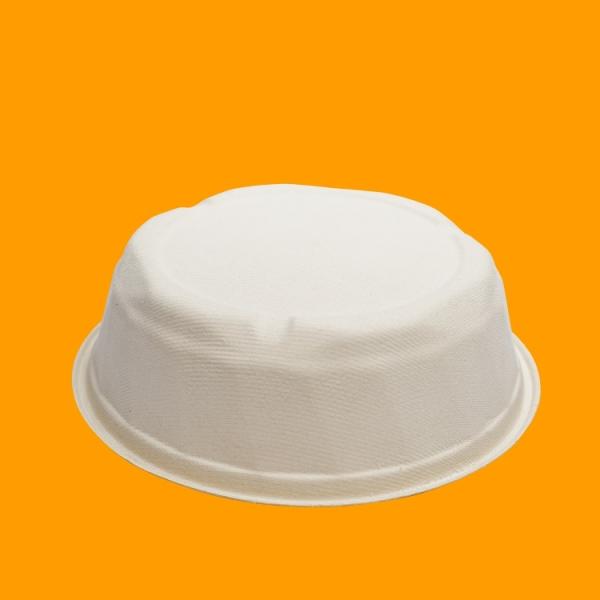 Eco-friendly sugarcane bagasse fast food packaging paper bowl wholesale customization