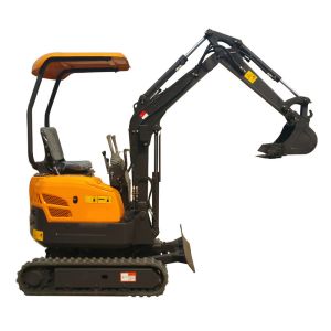1400kg Mini Crawler Excavator Agriculture Digging Machine Orange Color
