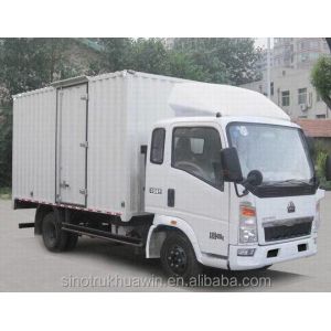 Quality SINOTRUK Howo van truck/ box truck low price for sale