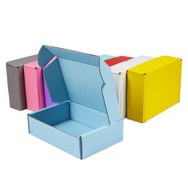 Kraft Paper & Corrugated Paper Blue Flat Fold Rigid Box OEM ODM