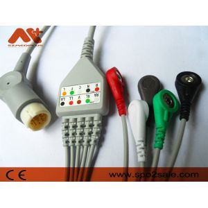 Philips Compatible 5 Lead Snap Direct-Connect ECG Cable - M1977A