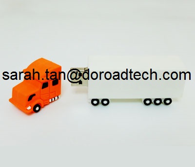 Promotional Mini Truck Shaped USB Flash Drive, 100% True Capacity A Grade Chip