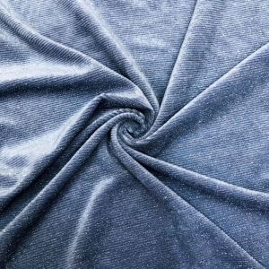 240gsm Sparkling Plush Spandex Velvet Velour Fabric Stripe Jacquard Bronzing