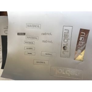 PET file laser cutting machine, cloth label lasercutting machine