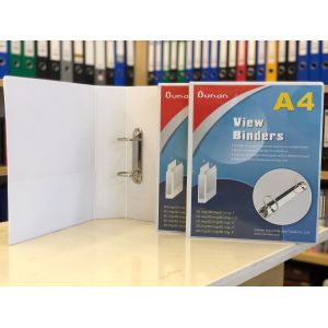 Customized Logo White File Folder with Durable Hinge and ONE Touch Easy Open