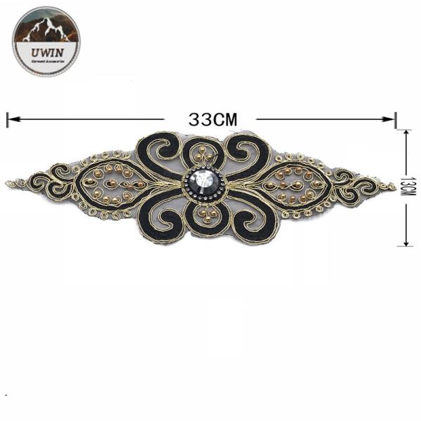 Buy Distinct Design and Meaning Embroidered Bead Patch with Rhinestone Technical Custom Special Style Patches for Garment at wholesale prices