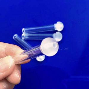 Factory custom high temperature resistant bulb quartz tube