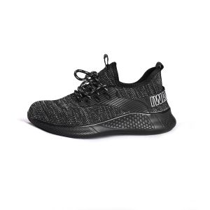 Slip Resistant Flyknit Safety Footwear With Anti Puncture Kevlar Midsole