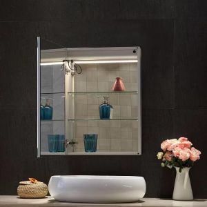 Hotel Recessed Smart LED Bathroom Medicine Cabinet With Mirror