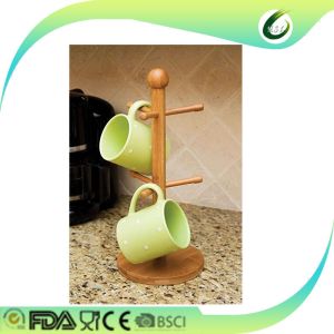 Hot-selling bamboo kitchen hanging cup holder cup drying rack