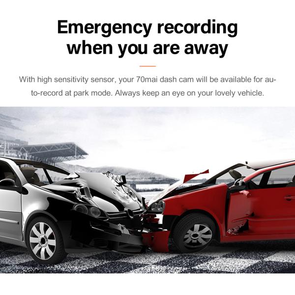 70mai 1S Car Dash Cam 1080p Car DVR Global Vision 70 Mai Dash Camera Car Black Box