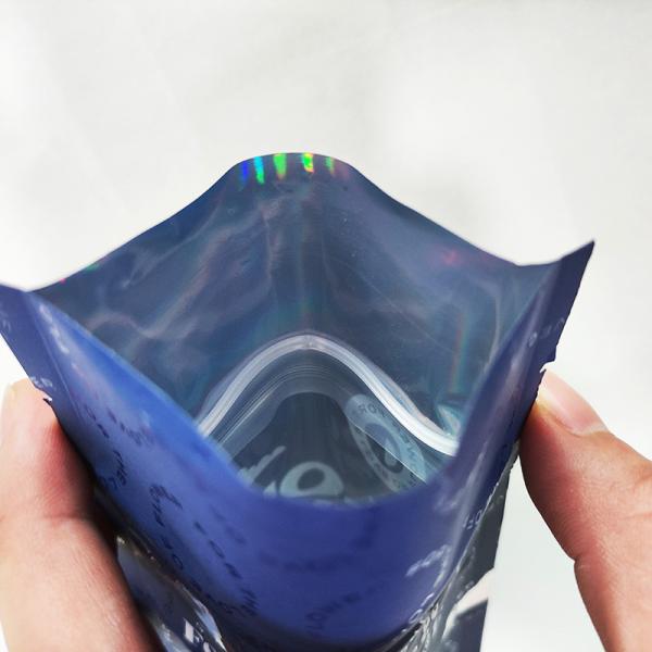 Reusable ziplockk Aluminum Foil Tear Notch Stand Up Food Storage Mylar Bags