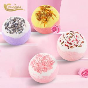 3.5 OZ Plant Dried Flowers Bath Bomb Gift Sets For Woman