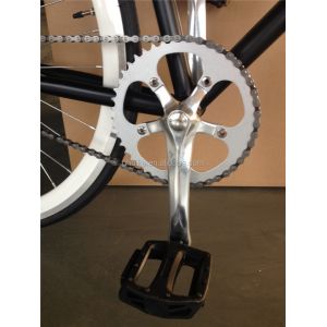 Ordinary Pedal Fixie Bike 700c Single Speed Fixed Gear Bicycle with Double V