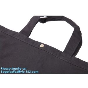 canvas supply unique design handled eco shopping cotton canvas bag black