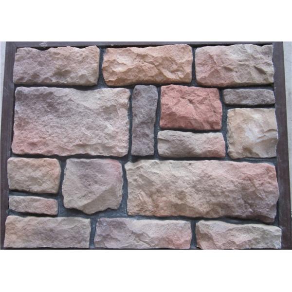 Durable Compressive Strength Artificial Wall Stone For Wall Decorating Irregular Size