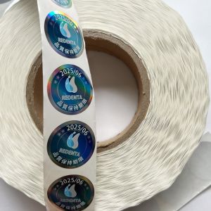 Holographic Tamper Seal Stickers Label Rainbow Effect Customized Logo