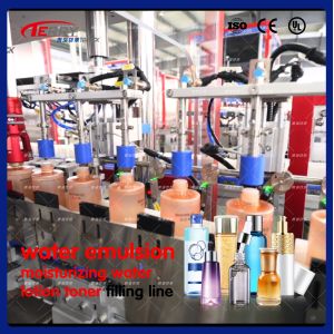 Automatic Flip Bottle Washer Cosmetics Filling Machine 50-200ml